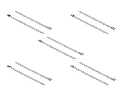 DeLOCK 18773 kabelsamler Udløselig kabelbinder Rustfrit stål 10 stk