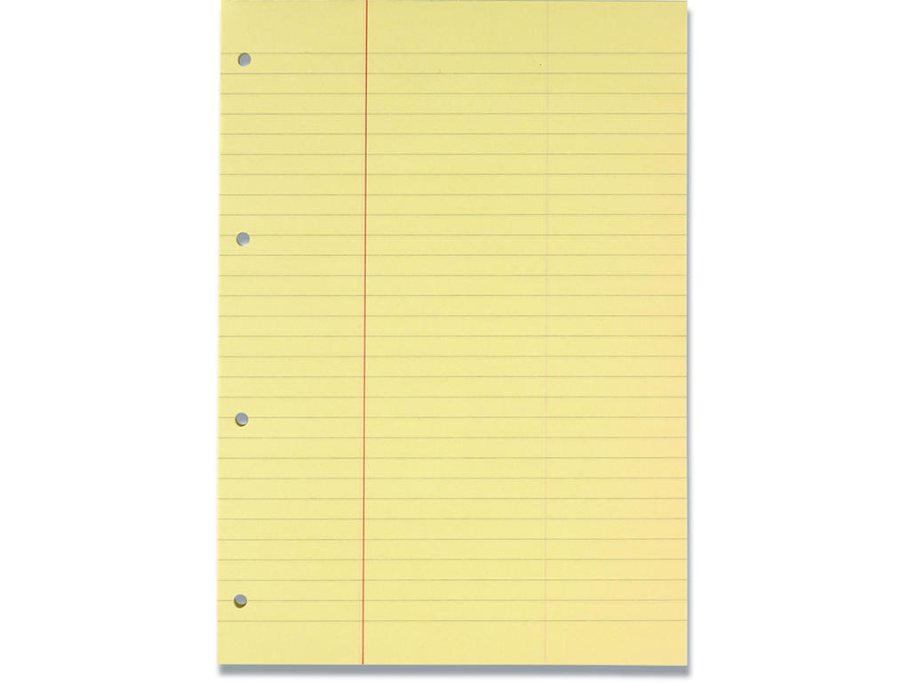 Papirblok, Linjeret, A4, 5 blokke, Bantex Konceptblok 
