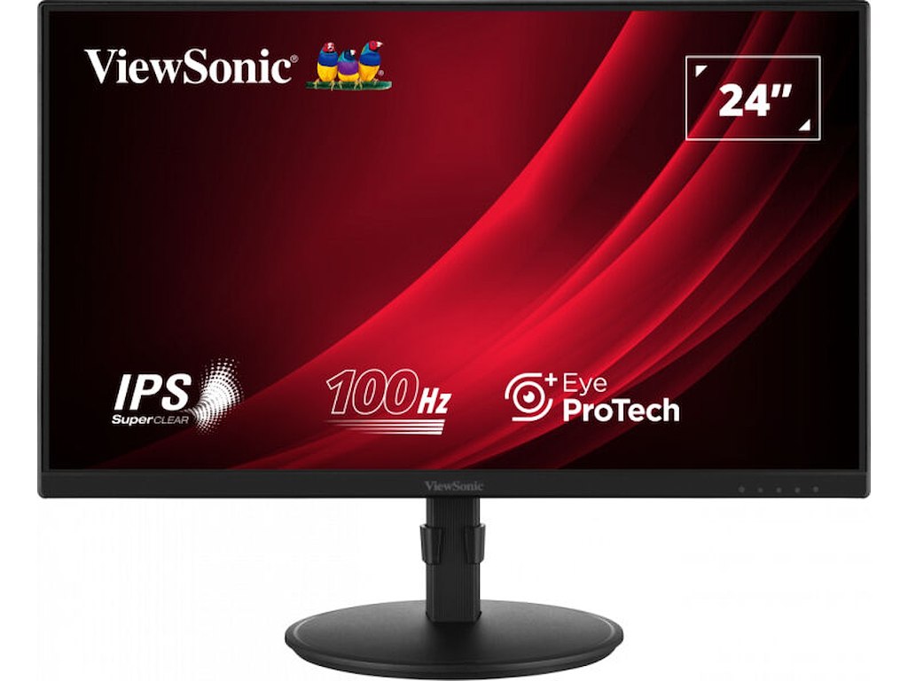 Viewsonic VG2408A-MHD computerskærm 61 cm (24") 1920 x 1080 pixel Fuld HD LED Sort