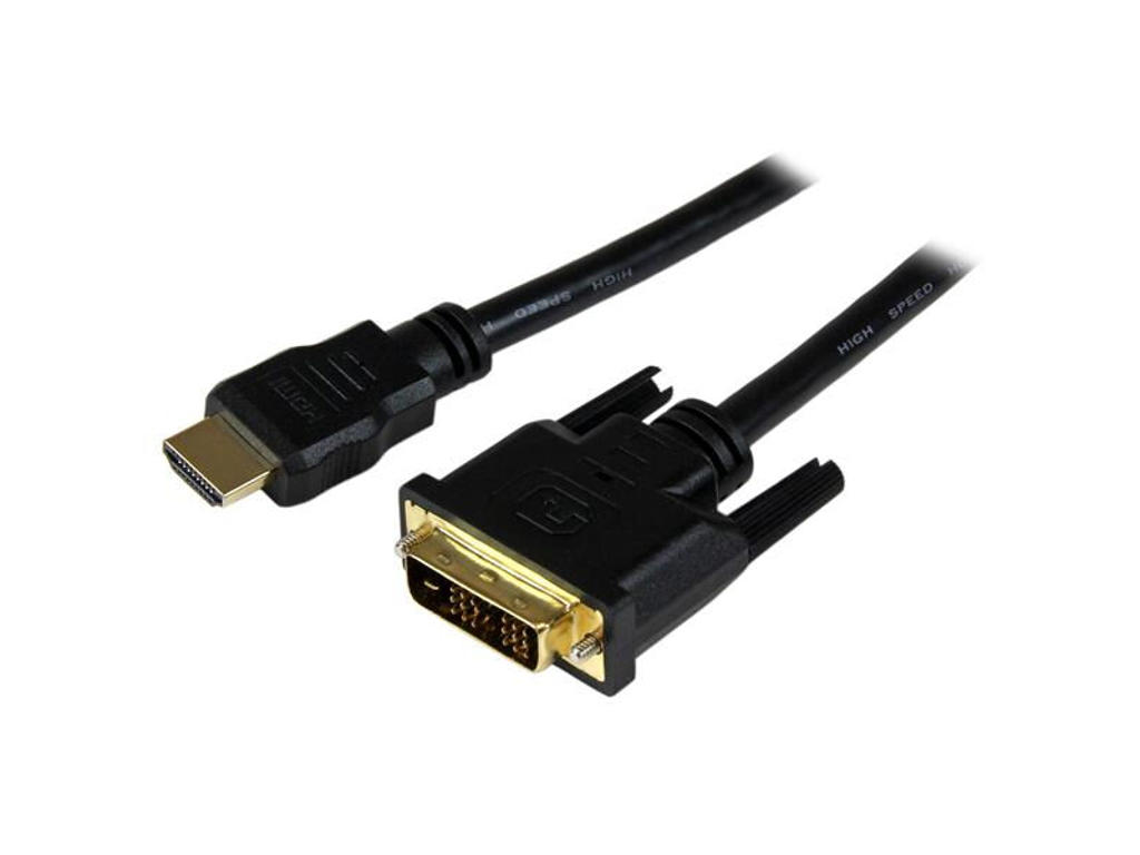 StarTech.com HDDVIMM150CM videokabel adapter 1,5 m HDMI DVI-D Sort