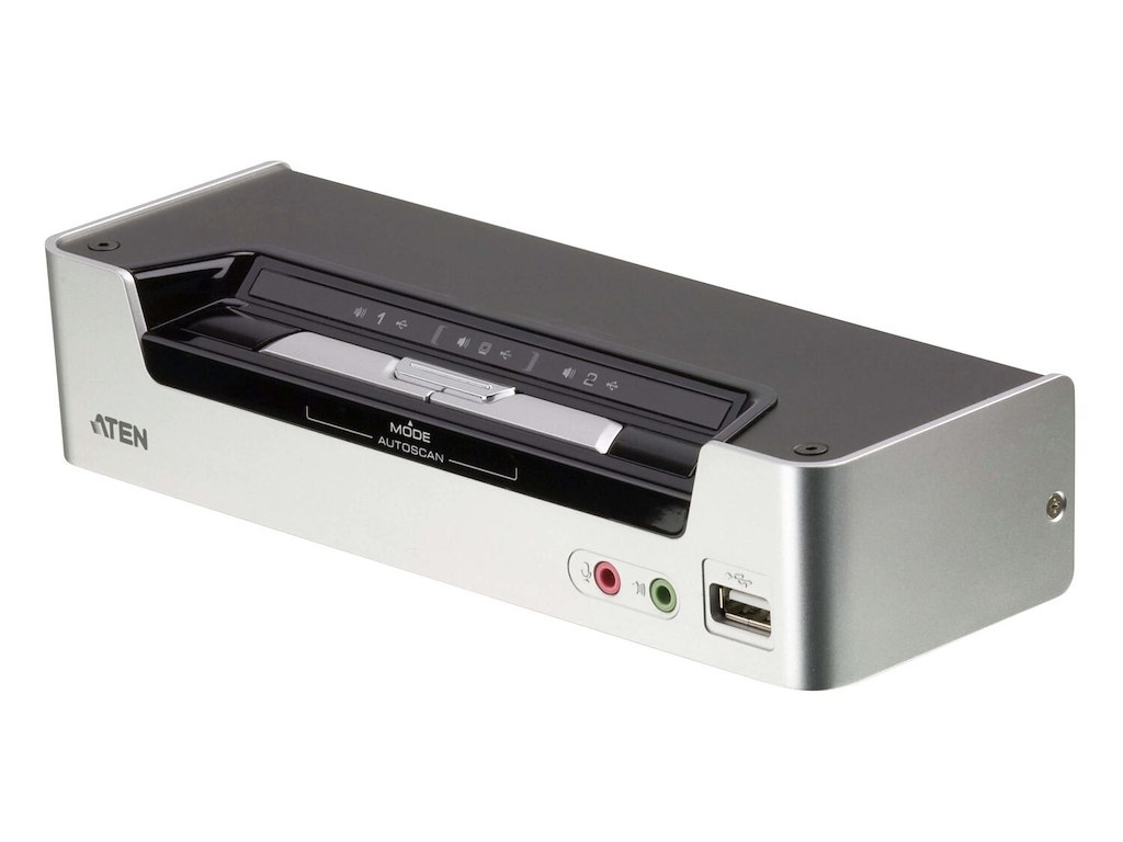 ATEN CS1792 KVM Switch Stativ-montering Sort, Sølv