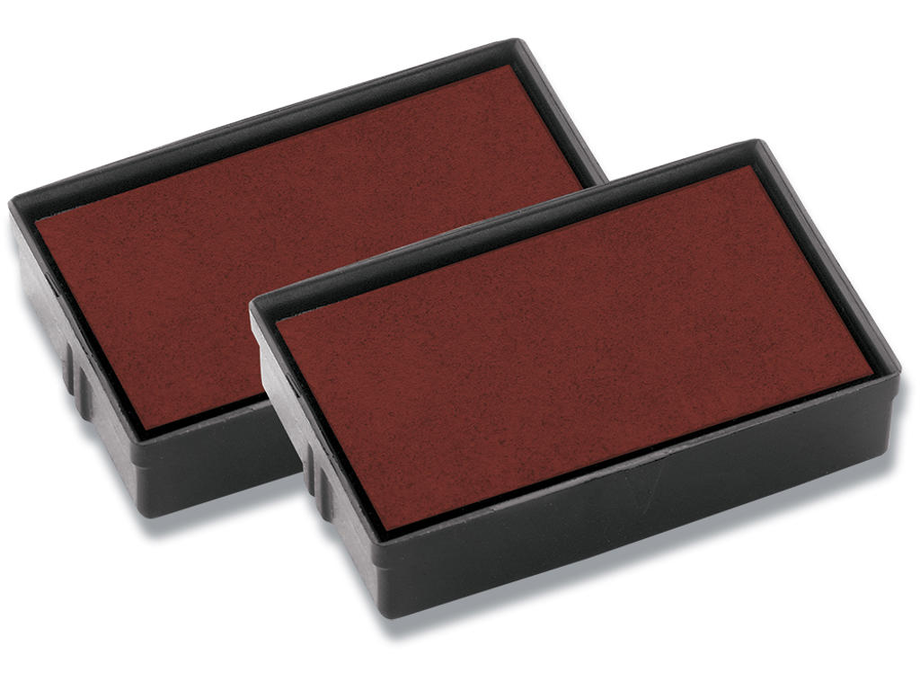 Stempelpude, 2 stk, Rød, E/10RD, Til Colop P10 S120 S160 S120/W
