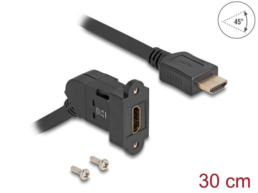 DeLOCK 67157 kabel kønsskifter HDMI Sort