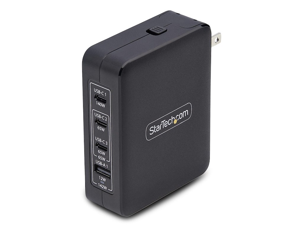 StarTech.com 3114GCU-WALL-CHARGER oplader til mobil enhed Universel Sort Vekselstrøm Hurtig opladning Indendørs