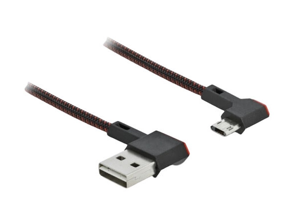 DeLOCK 85270 USB-kabel USB 2.0 0,5 m USB A Micro-USB B Sort