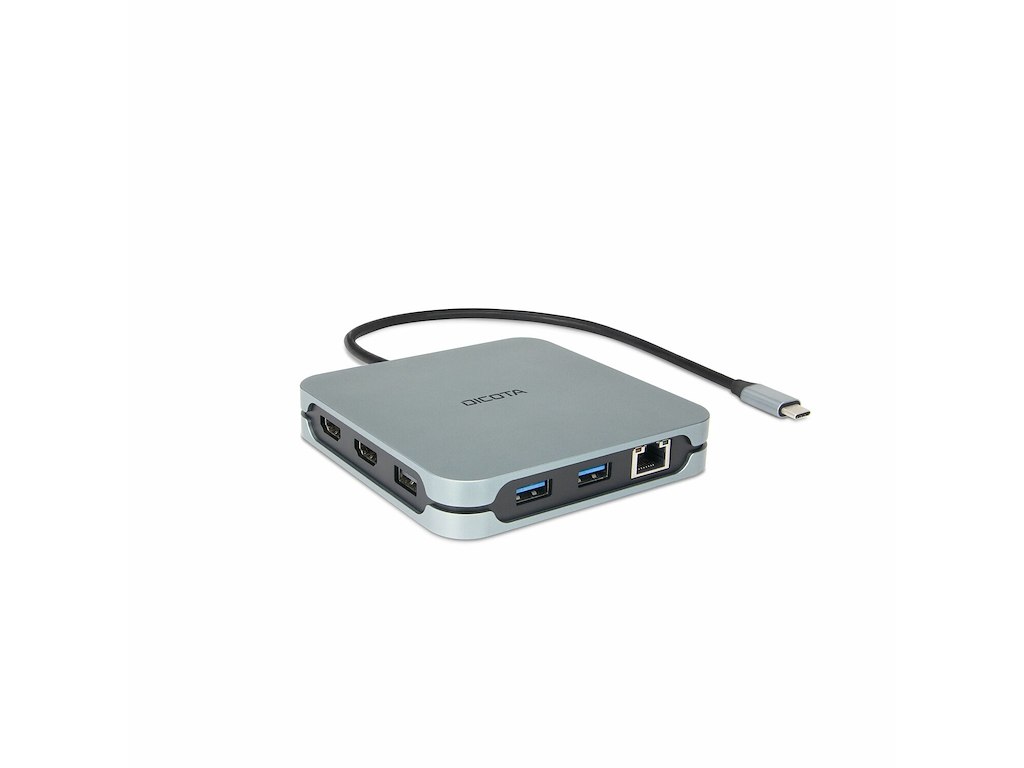 DICOTA D32057 interface hub USB Type-C 10000 Mbit/s Sølv