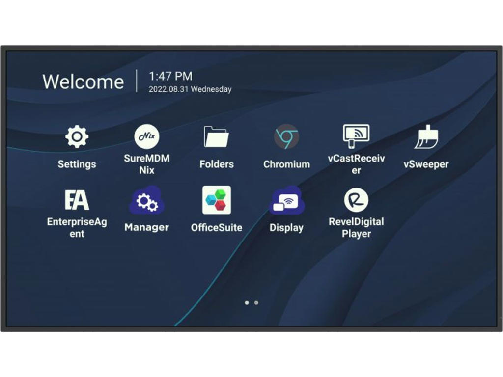 Viewsonic CDE4330 skilte display 109,2 cm (43") Wi-Fi 450 cd/m² 4K Ultra HD Sort Indbygget processer Android 11