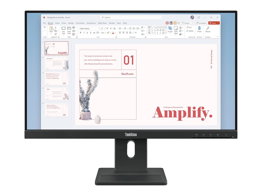 Lenovo ThinkVision E24-40 computerskærm 60,5 cm (23.8") 1920 x 1080 pixel Fuld HD LCD Sort