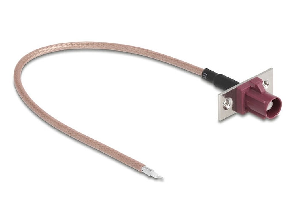 DeLOCK 90729 koaxial kabel RG-316/U 0,2 m FAKRA D Nej Bordeaux, Brun
