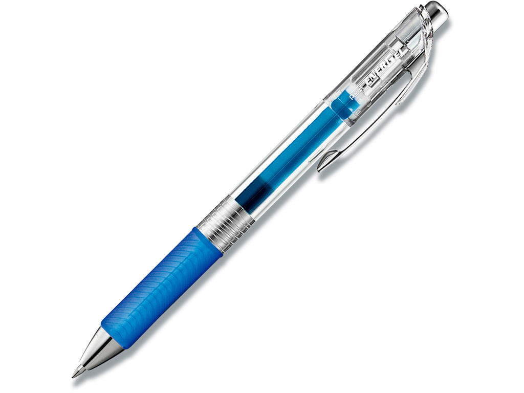 Rollerball gelpen, 0.7 mm, 0.35 mm, Blå, Pentel EnerGel PURE BL77TL-C