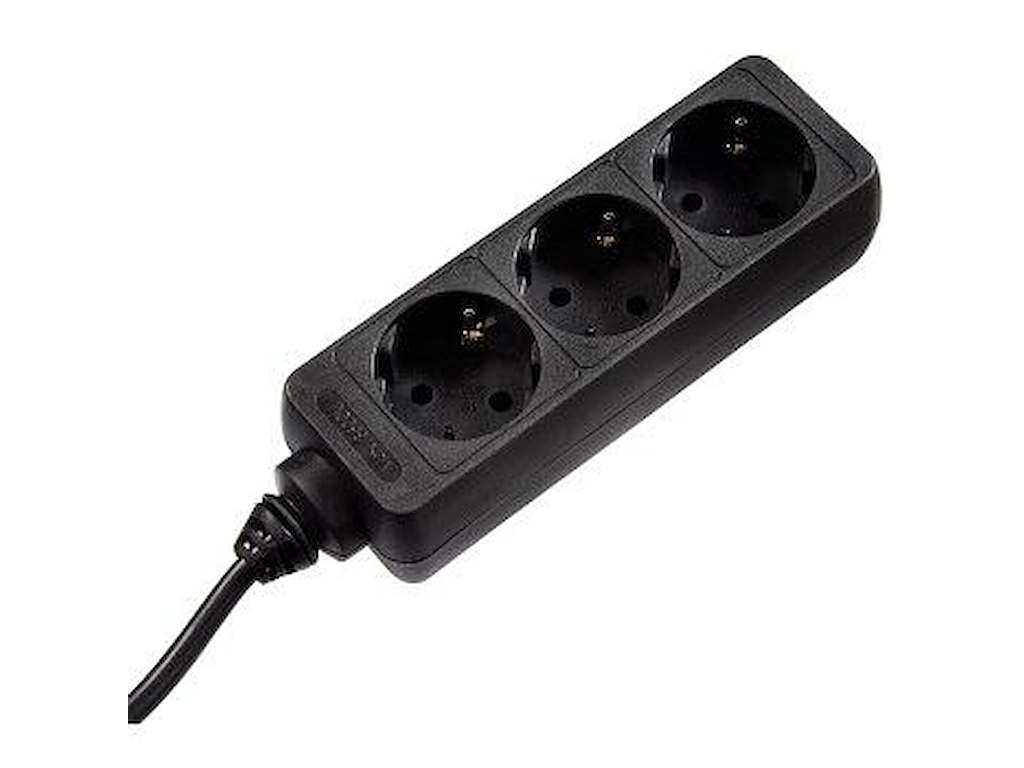 Hama 00030391 stikdåse 1,4 m 3 AC stikkontakt(er) Sort