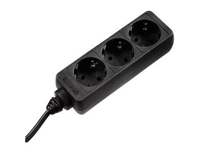 Hama 00030391 stikdåse 1,4 m 3 AC stikkontakt(er) Sort
