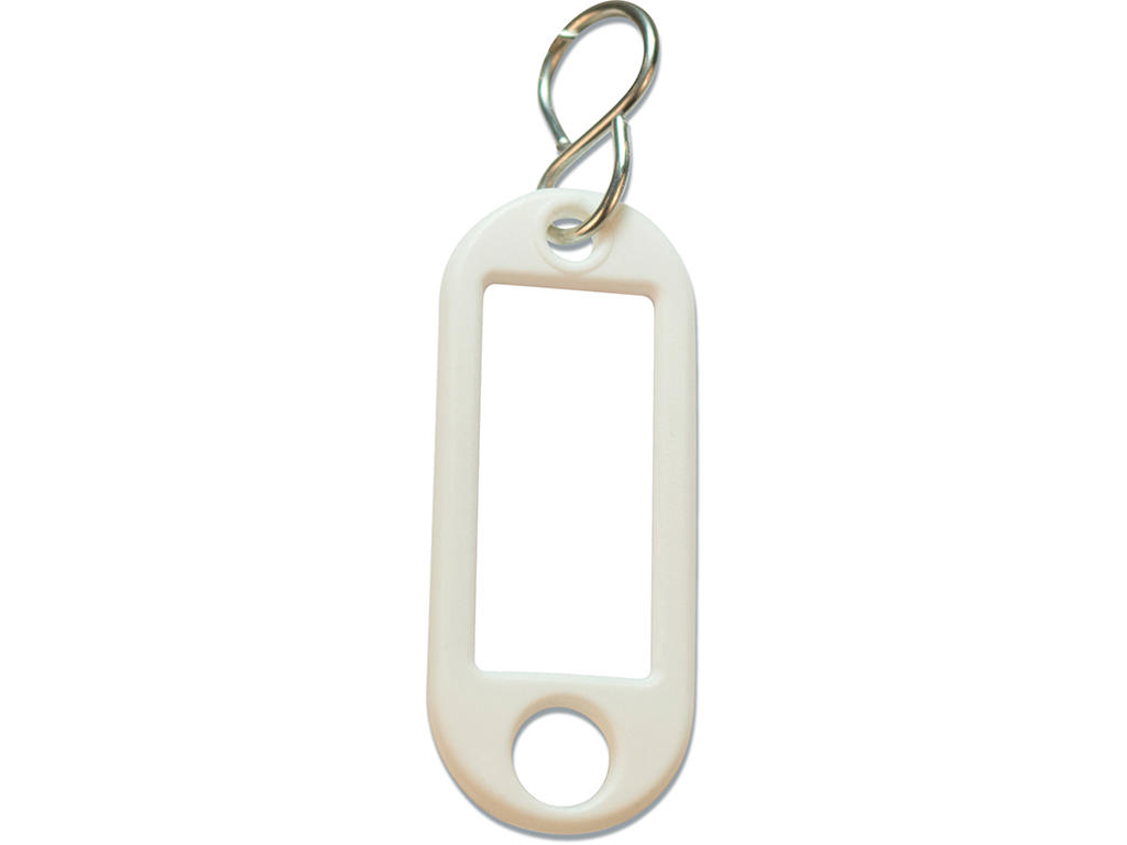 Nøglehænger, Hvid, 1 stk, Med S ring, Büngers 