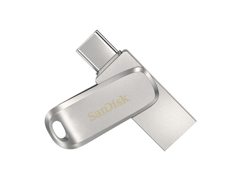 SanDisk Ultra Dual Drive Luxe USB-nøgle 256 GB USB Type-A / USB Type-C 3.2 Gen 1 (3.1 Gen 1) Rustfrit stål