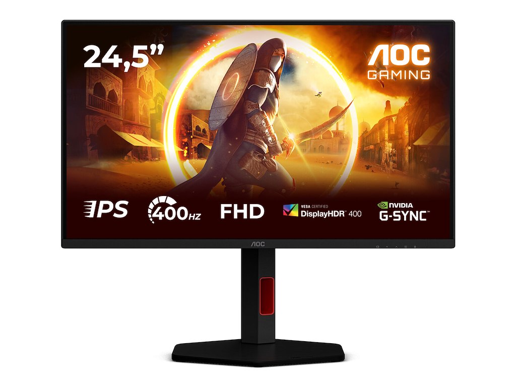 AOC G4 25G4KUR computerskærm 62,2 cm (24.5") 1920 x 1080 pixel Fuld HD LED Sort, Rød