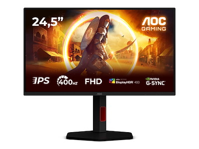 AOC G4 25G4KUR computerskærm 62,2 cm (24.5") 1920 x 1080 pixel Fuld HD LED Sort, Rød