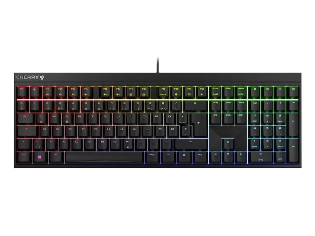 CHERRY MX 2.0S tastatur Spil USB QWERTZ Tysk Sort