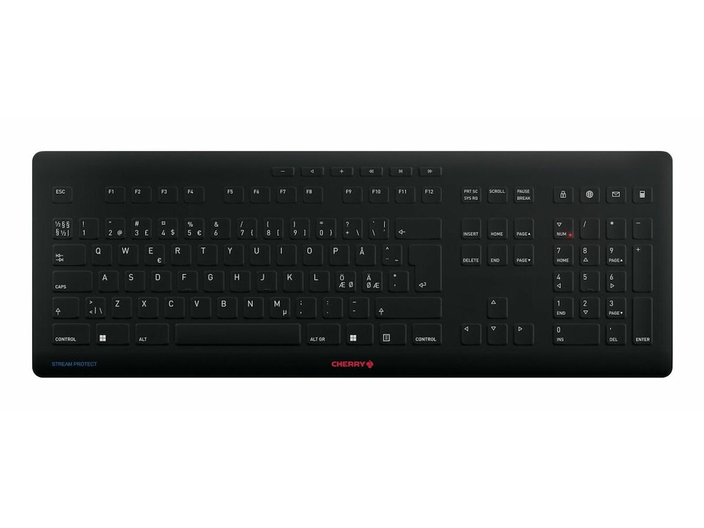 CHERRY JK-8552PN-2 tastatur Universel RF trådløst QWERTY Nordisk Sort