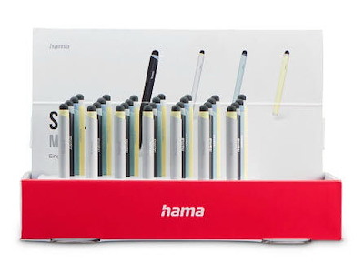 Hama Mini stylus pen Mørkeblå, Lyse Blå, Sølv, Gul