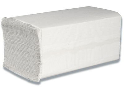 Håndklædeark, 2 lag, V-fold, 3800 ark, Care-Ness Excellent Minus