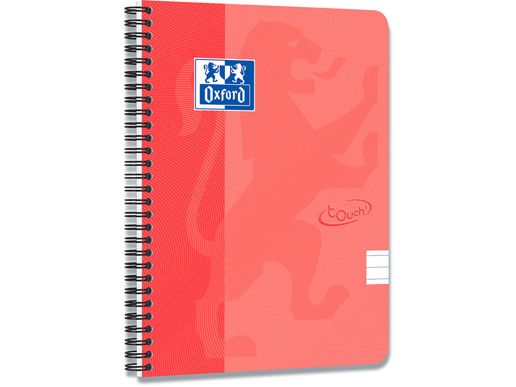Notesblok, A5+, Linjeret, Orange, Oxford Touch Scribzee
