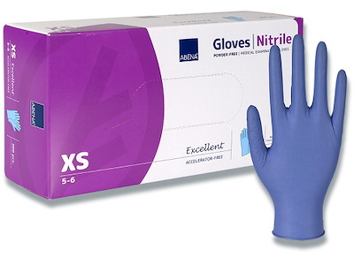 Engangshandsker, Nitril, Nitril, X-Small 200 handsker, Abena, Excellent