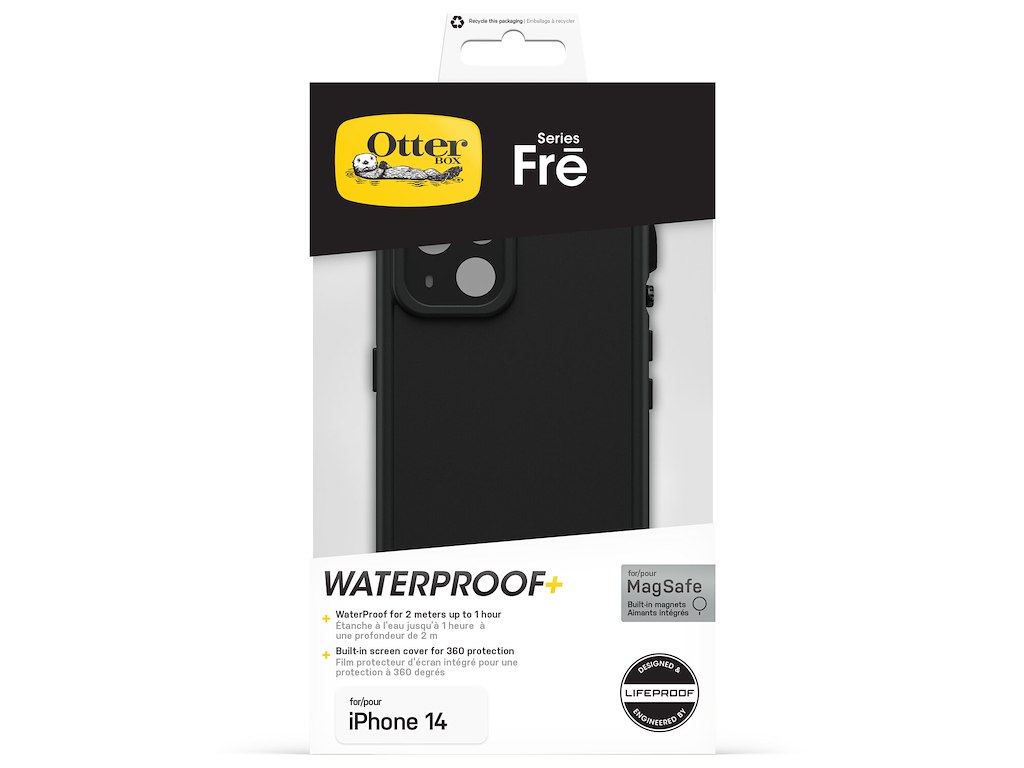 OtterBox Frē mobiltelefon etui 15,5 cm (6.1") Cover Sort