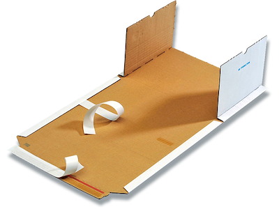 Forsendelsesæske, Til Bøger, Brun, 270x185x20-60mm, Klæbestrimmel og tearstrip, Multiwell 3 serie - 56