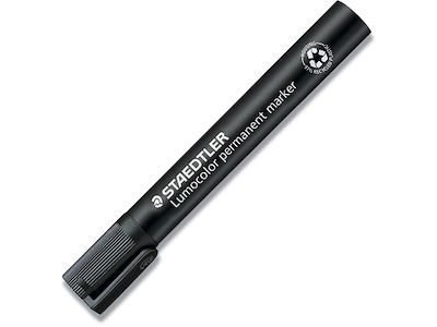 Marker, Rund spids, 2 mm, Sort, Staedtler Lumocolor 352