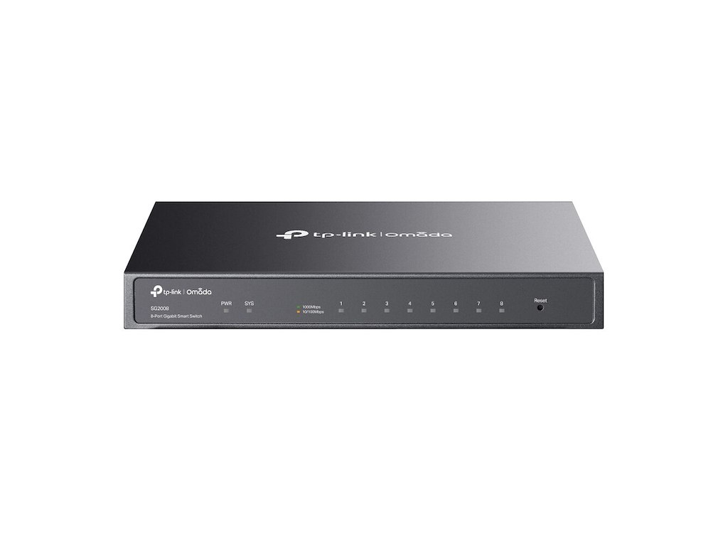TP-Link Omada SG2008 Administreret L2/L2+ Gigabit Ethernet (10/100/1000) Sort