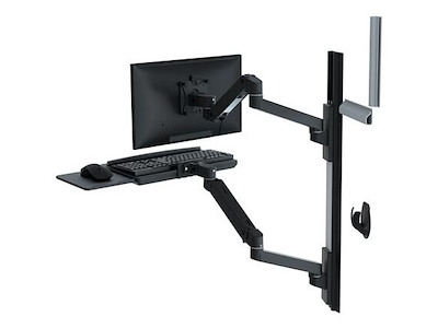 Ergotron LX Pro Series 45-696-292 skærmbeslag og -stativer 86,4 cm (34") Væg Sort