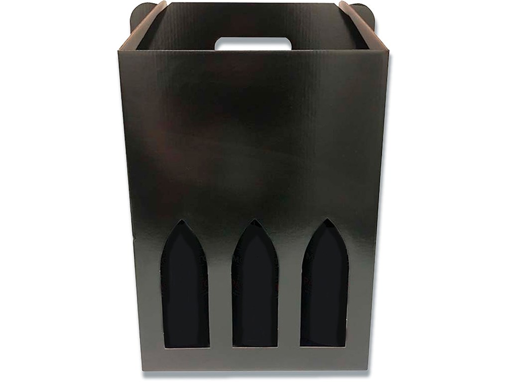 Vinkarton, 3 flasker, Brun, 1 stk, Til forsendelse