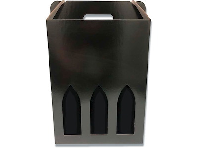 Vinkarton, 3 flasker, Brun, 1 stk, Til forsendelse