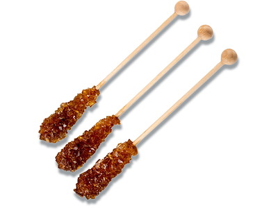 Kandispinde, Brun, 16.5-17 cm, 100 stk