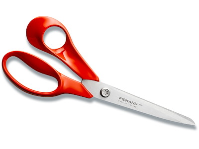 Saks, Allround, Venstrehåndet, 21 cm, Rød, Fiskars Classic 2405