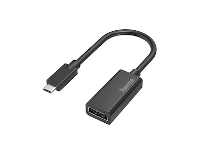 Hama 00200314 videokabel adapter USB Type-C DisplayPort Sort
