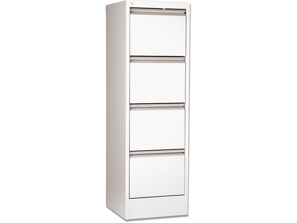 Hængemappeskab Med 4 Skuffer Hvid A4