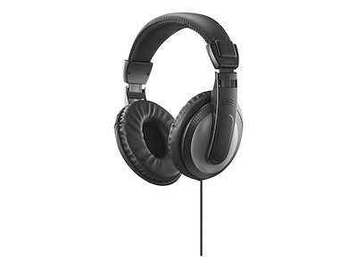Hama Shell II Hovedtelefoner Ledningsført Headset Musik Sort, Mørkegrå
