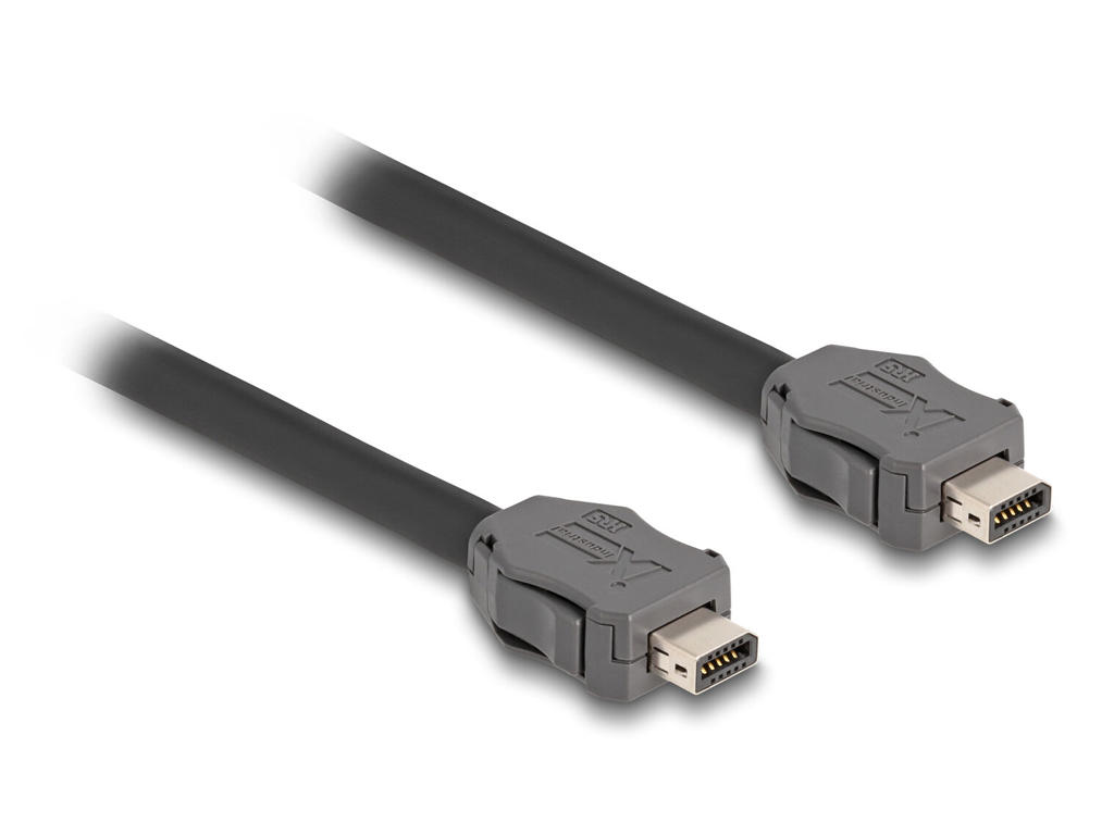 DeLOCK 82008 netværkskabel Sort 1 m Cat7 S/FTP (S-STP)