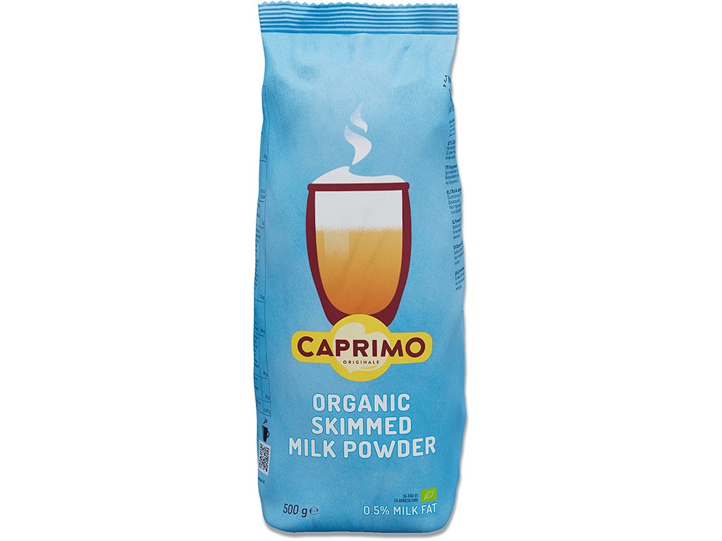 Kaffemælk, 1 pose, 500 g, Fedtprocent: 0.5%, Merrild Caprimo Økologisk