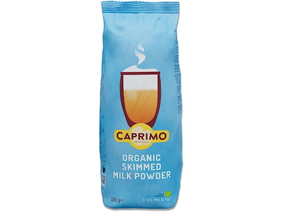 Kaffemælk, 1 pose, 500 g, Fedtprocent: 0.5%, Merrild Caprimo Økologisk