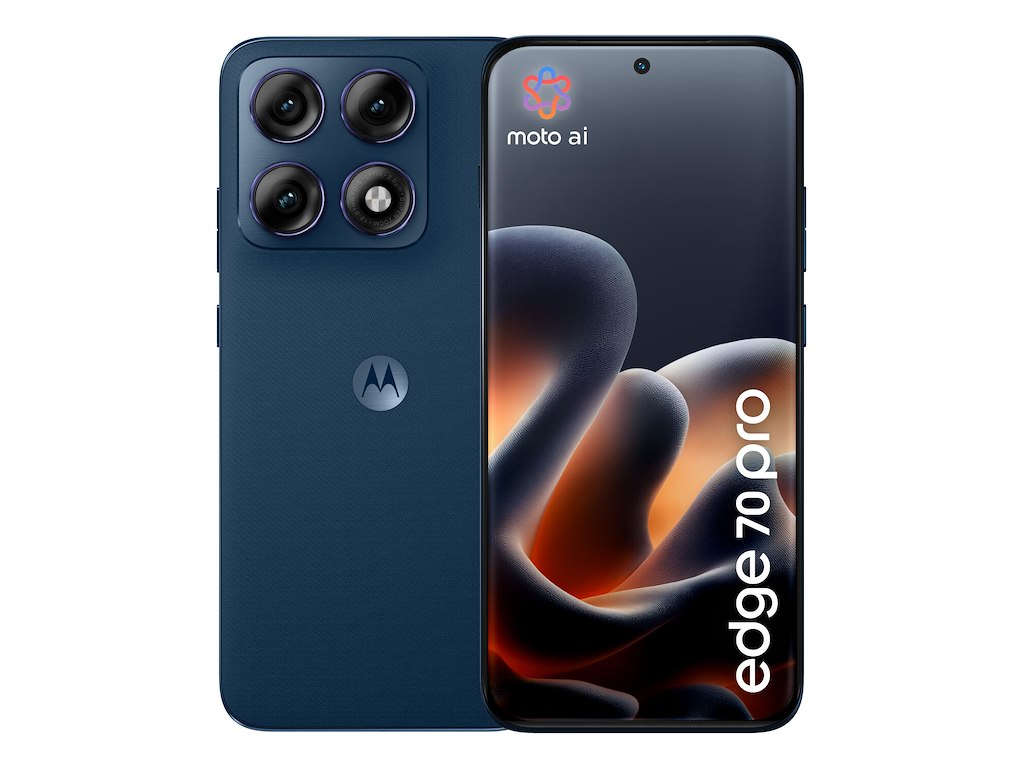 Motorola edge 70 pro 17,2 cm (6.78") Dual SIM Android 16.0 5G USB Type-C 8 GB 256 GB 6500 mAh Mørkeblå
