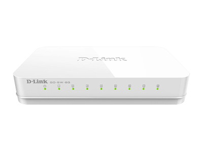 D-Link GO-SW-8G netværksswitch Ikke administreret Hvid