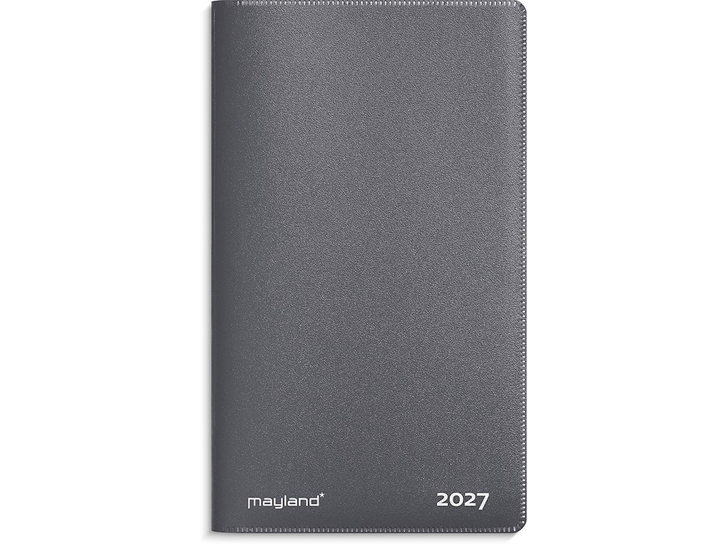 Planner, 2027, Index Mini, 1 måned pr. opslag, Mørkegrå, Mayland