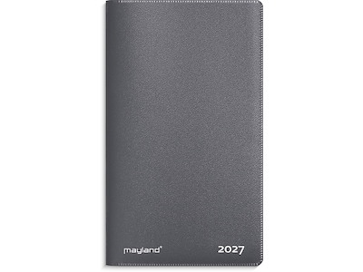 Planner, 2027, Index Mini, 1 måned pr. opslag, Mørkegrå, Mayland