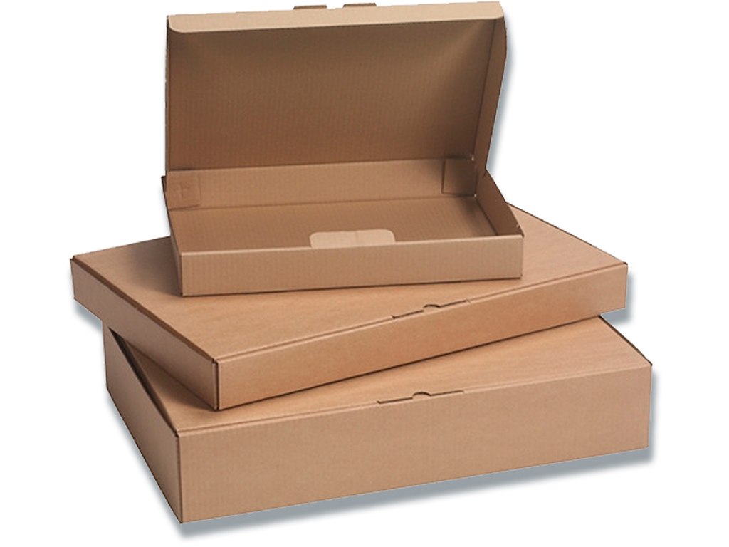 Forsendelsesæske, Til Konfektion, Brun, 560x370x105mm, Foldelukning