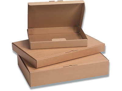 Forsendelsesæske, Til Konfektion, Brun, 560x370x105mm, Foldelukning