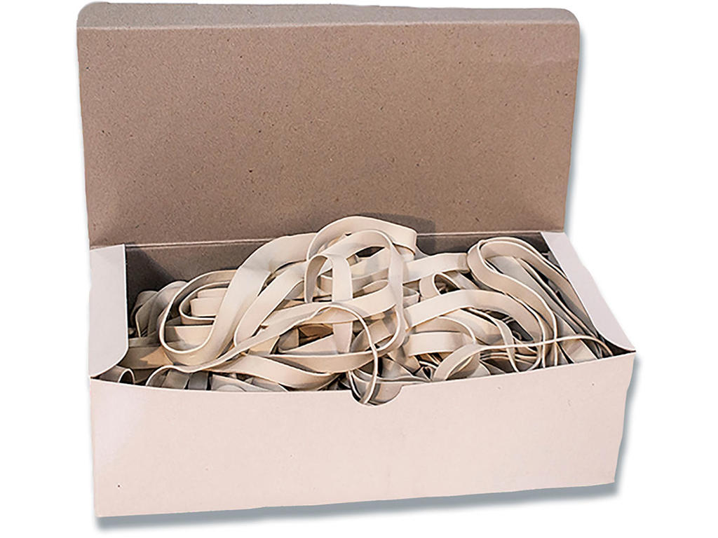 Gummibånd, Hvid, 180X5mm, 500 g, Roliba Industri 