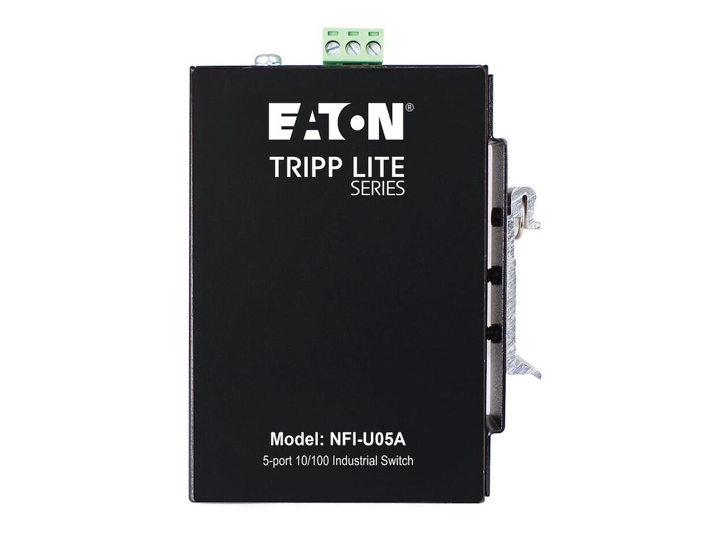 Eaton NFI-U05A netværksswitch Ikke administreret Fast Ethernet (10/100) DIN-skinne Sort