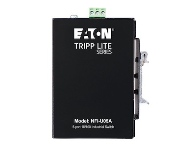Eaton NFI-U05A netværksswitch Ikke administreret Fast Ethernet (10/100) DIN-skinne Sort